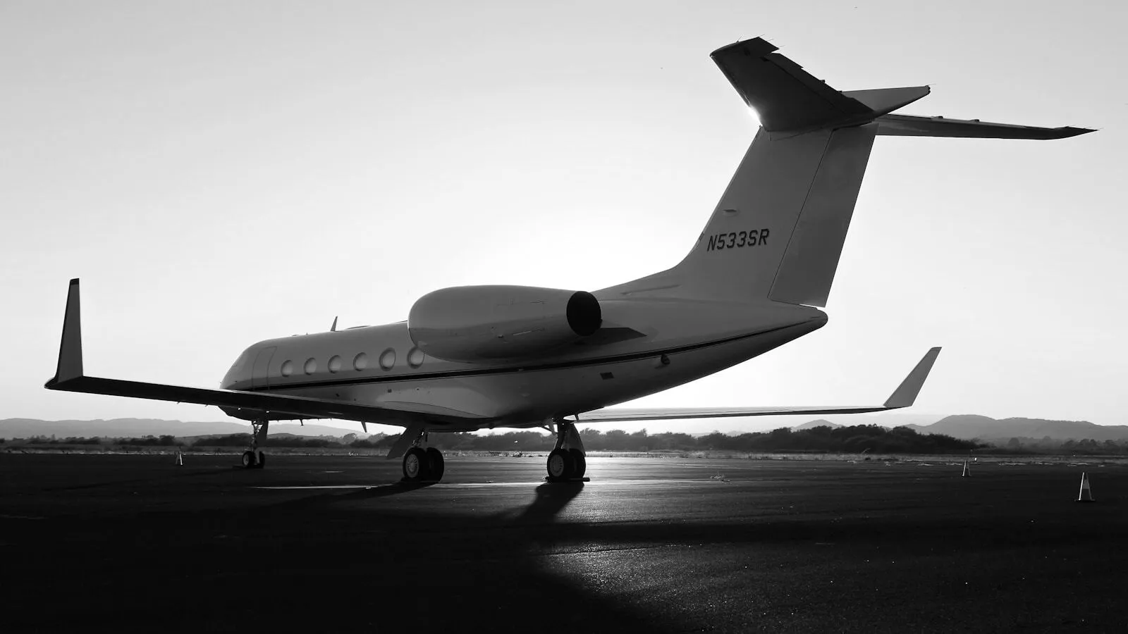 Aircraft on runway